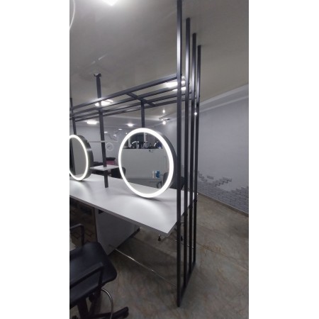 Masa de lucru pentru salon de coafura cu oglinda iluminata A-81